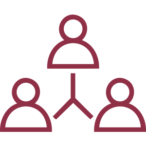 Icone construa relacionamentos e networking